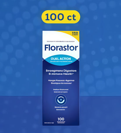 Florastor Probiotics for Digestive and lmmuneHealth, 100 Capsules, Probiotics for Women &Men, Helps Flush Out Bad Bacteria, Boosts TheGood with Our Unique Strain SaccharomycesBoulardii