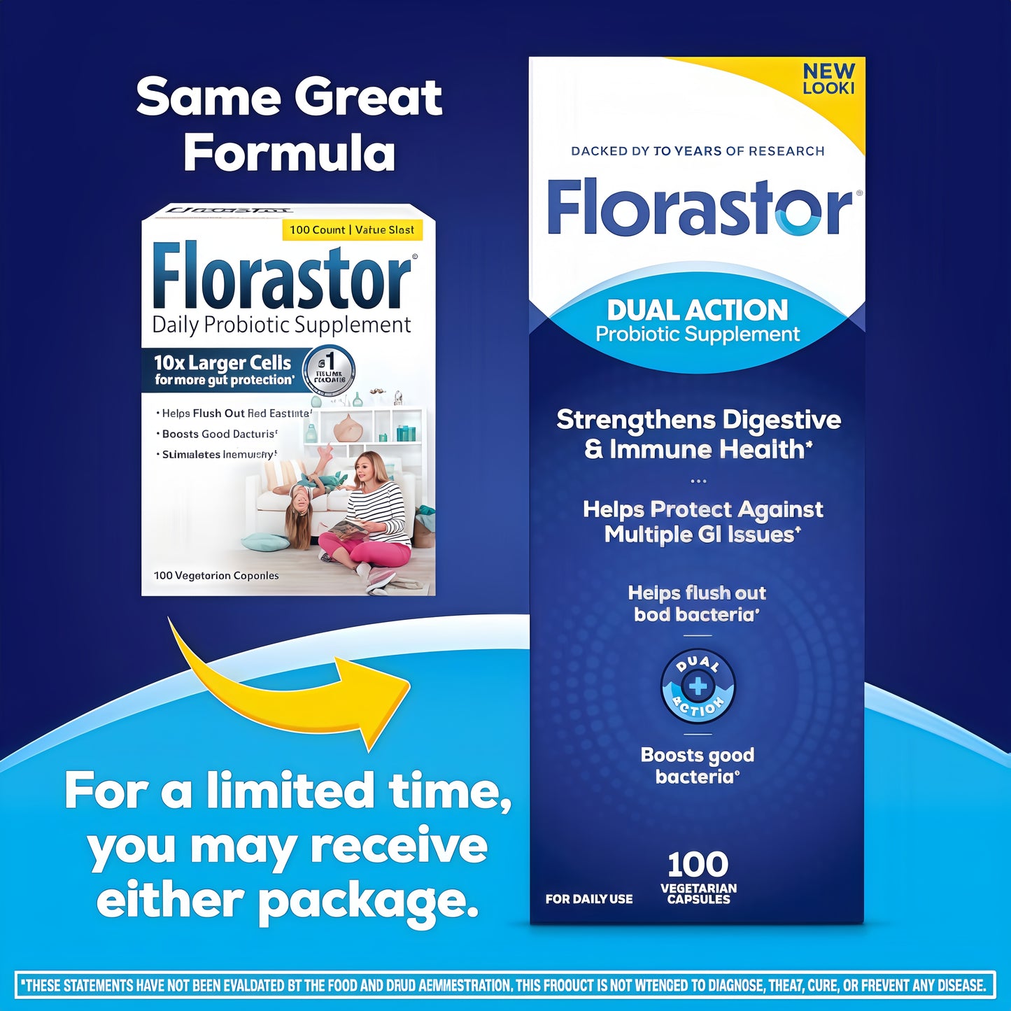 Florastor Probiotics for Digestive and lmmuneHealth, 100 Capsules, Probiotics for Women &Men, Helps Flush Out Bad Bacteria, Boosts TheGood with Our Unique Strain SaccharomycesBoulardii